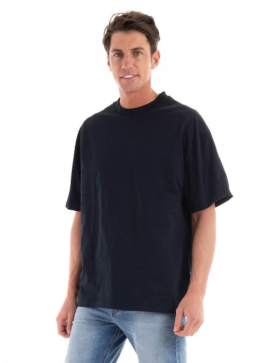 GIANNI LUPO BLUE OVERSIZED T-SHIRT